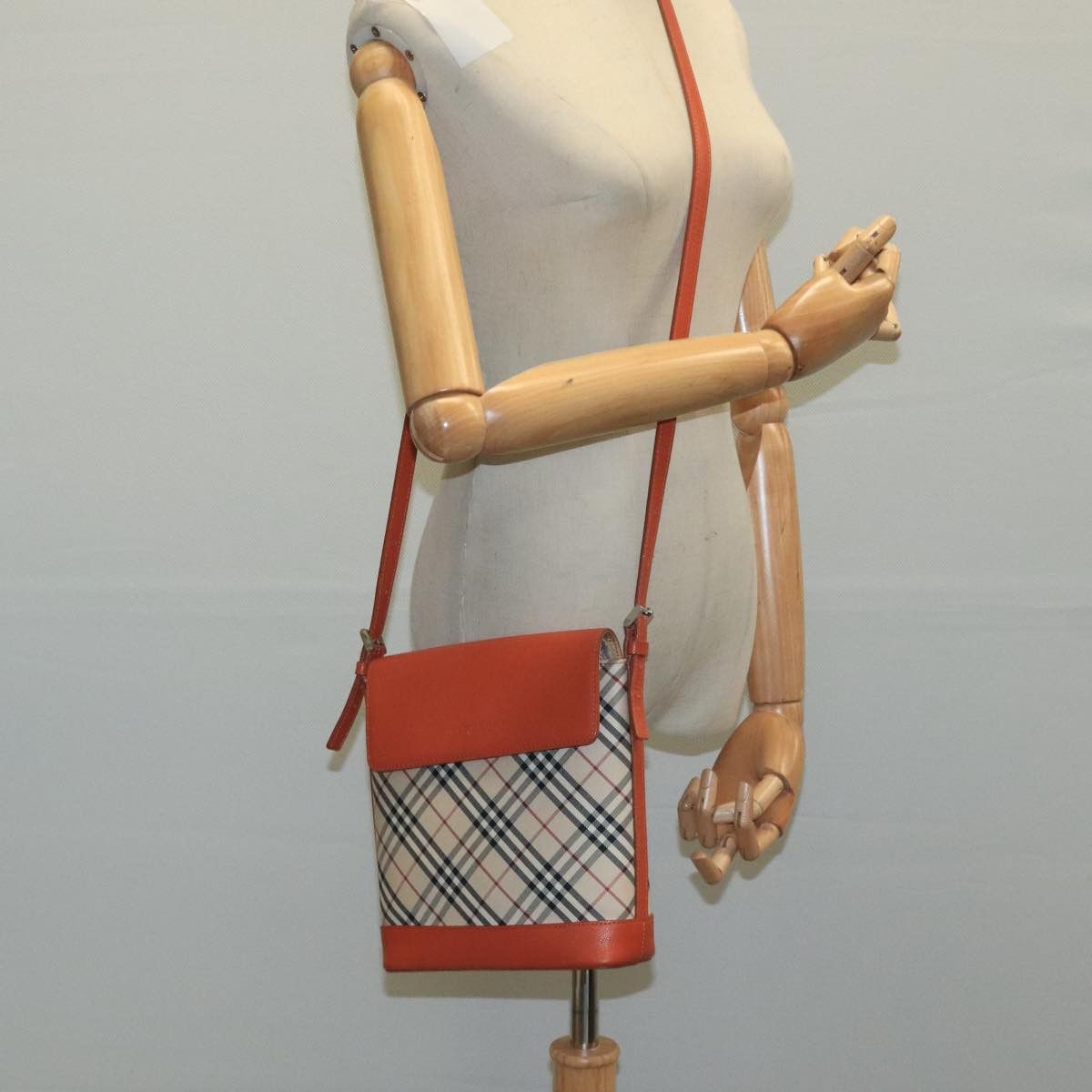 Burberry Nova Check Beige Canvas Shoulder Bag (Pre-Owned) Size ONE SIZE - 10 Thumbnail