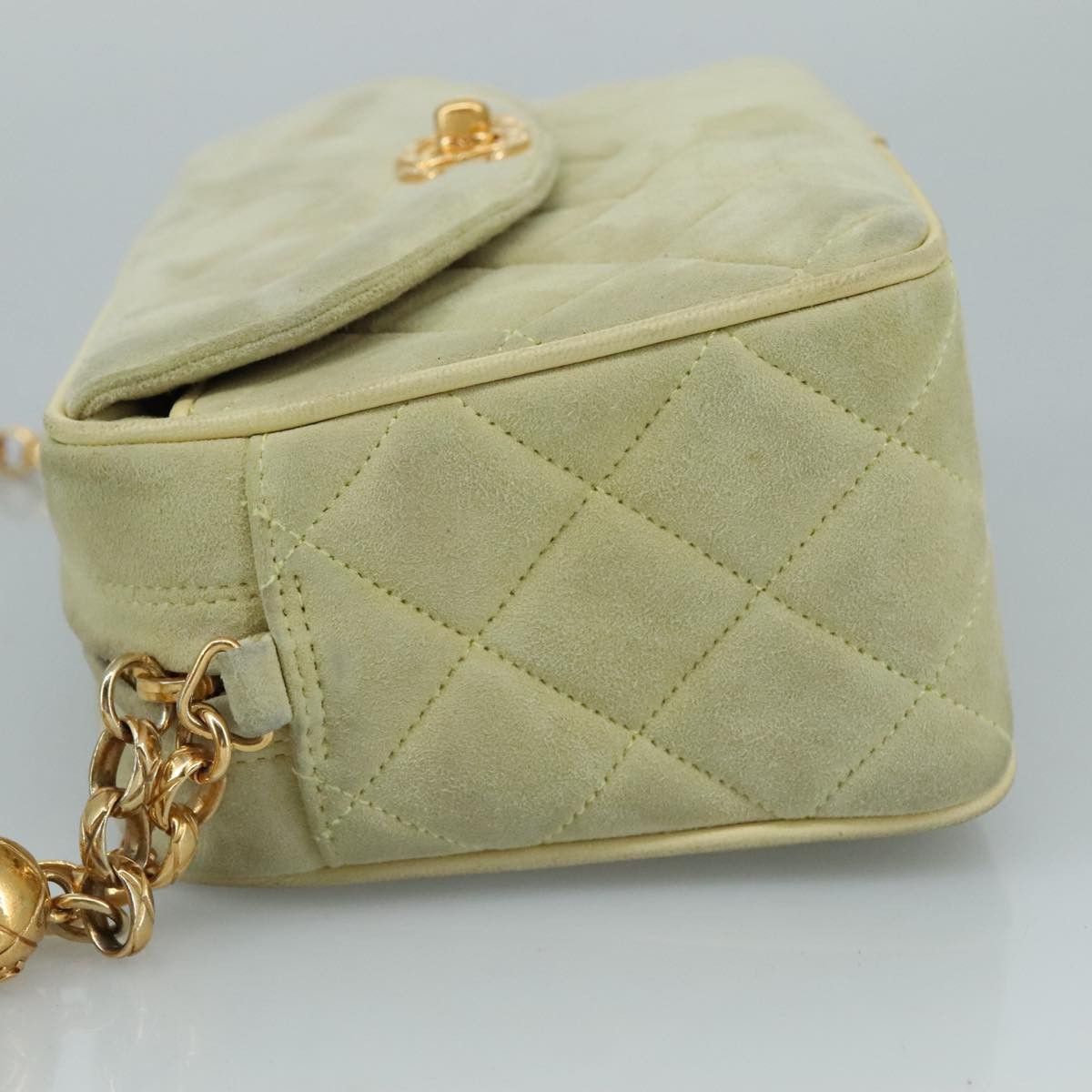 Chanel Diana Green Cotton Shoulder Bag (Pre-Owned) Size ONE SIZE - 17 Thumbnail