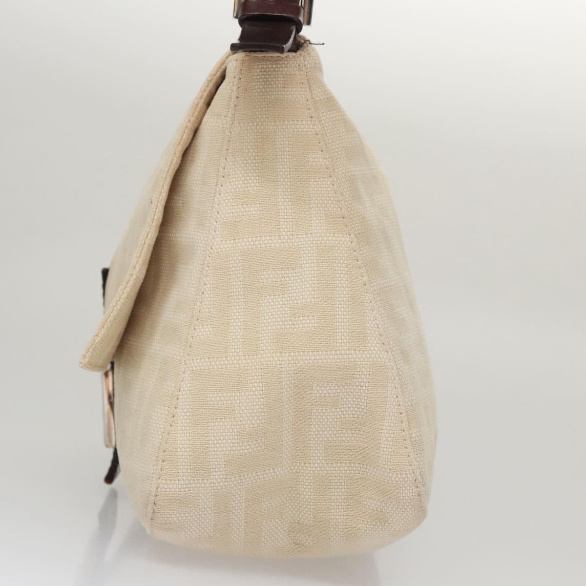 Fendi Mamma Baguette Beige Canvas Shoulder Bag (Pre-Owned) Size ONE SIZE - 3 Thumbnail