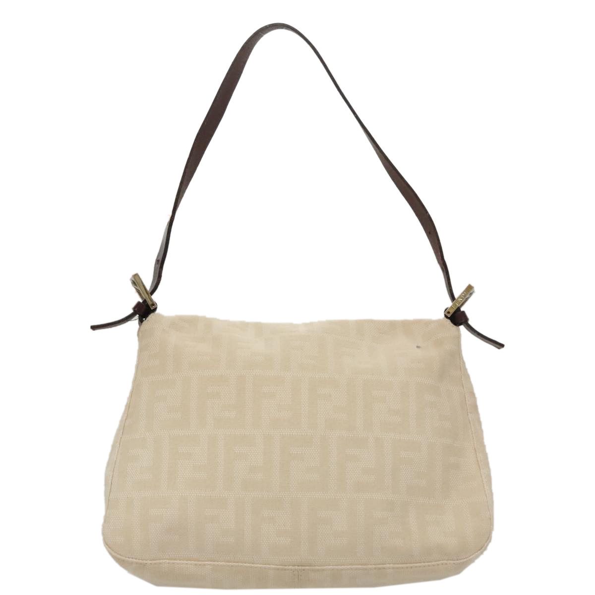Fendi Mamma Baguette Beige Canvas Shoulder Bag (Pre-Owned) Size ONE SIZE - 2 Thumbnail