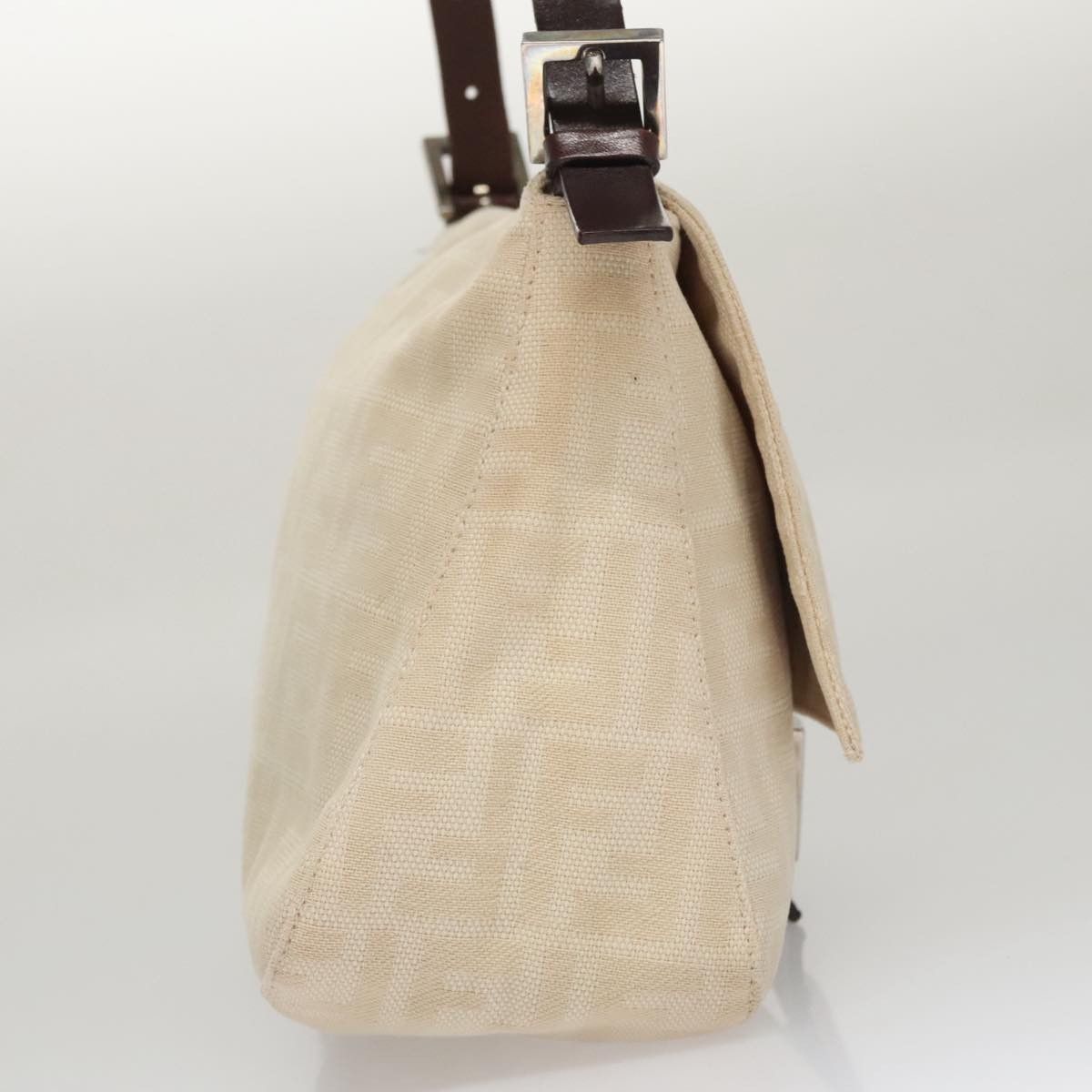 Fendi Mamma Baguette Beige Canvas Shoulder Bag (Pre-Owned) Size ONE SIZE - 14 Thumbnail