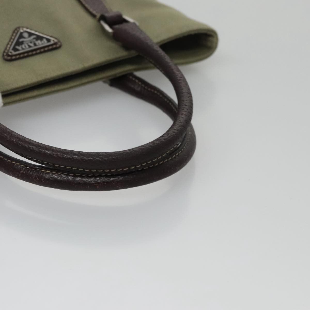 Prada Khaki Canvas Handbag (Pre-Owned) Size ONE SIZE - 4 Thumbnail
