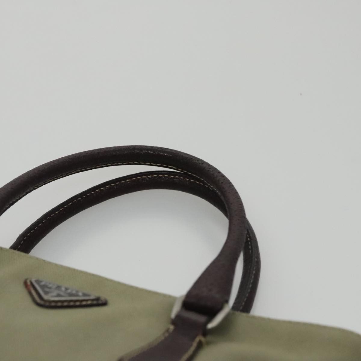 Prada Khaki Canvas Handbag (Pre-Owned) Size ONE SIZE - 5 Thumbnail