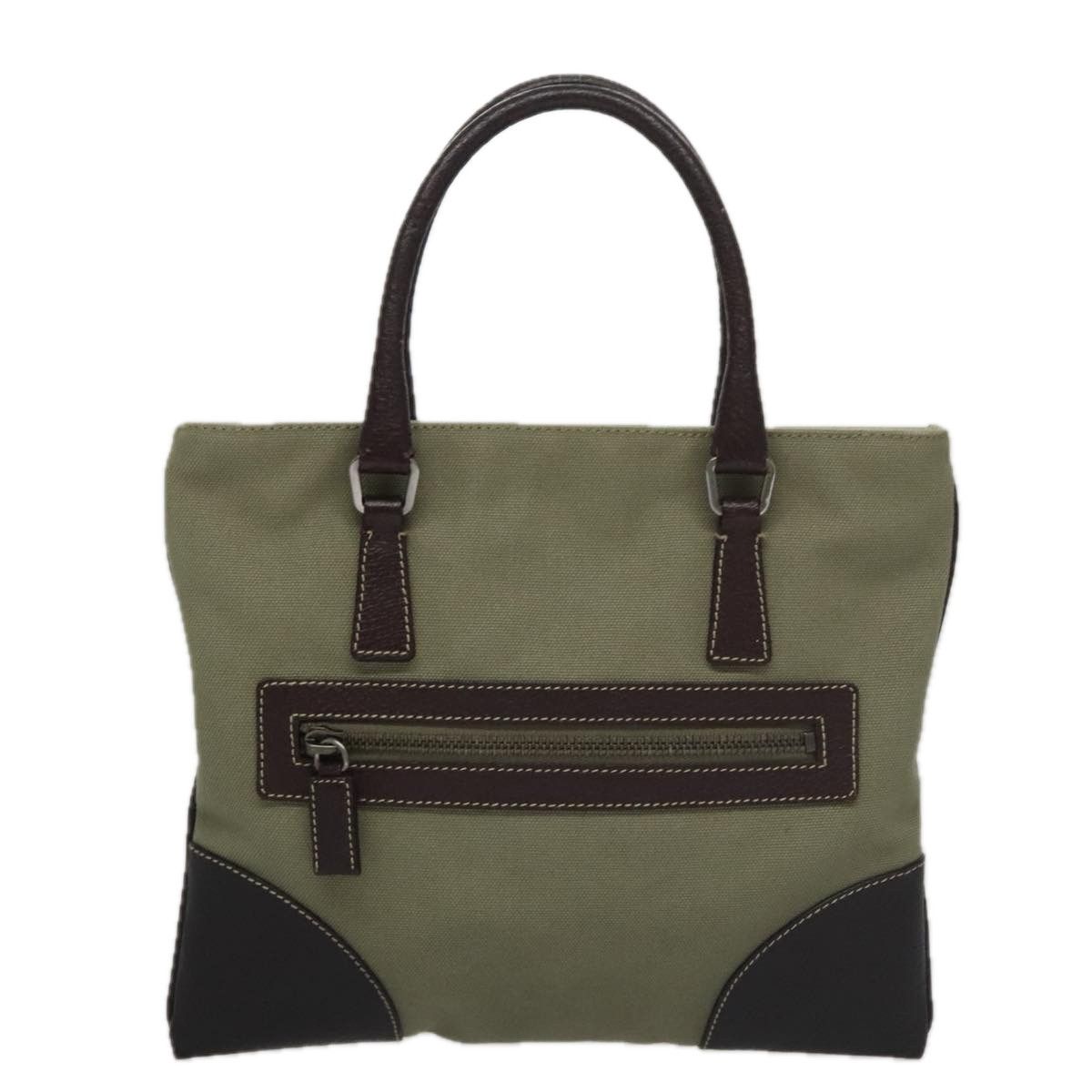 Prada Khaki Canvas Handbag (Pre-Owned) Size ONE SIZE - 2 Thumbnail