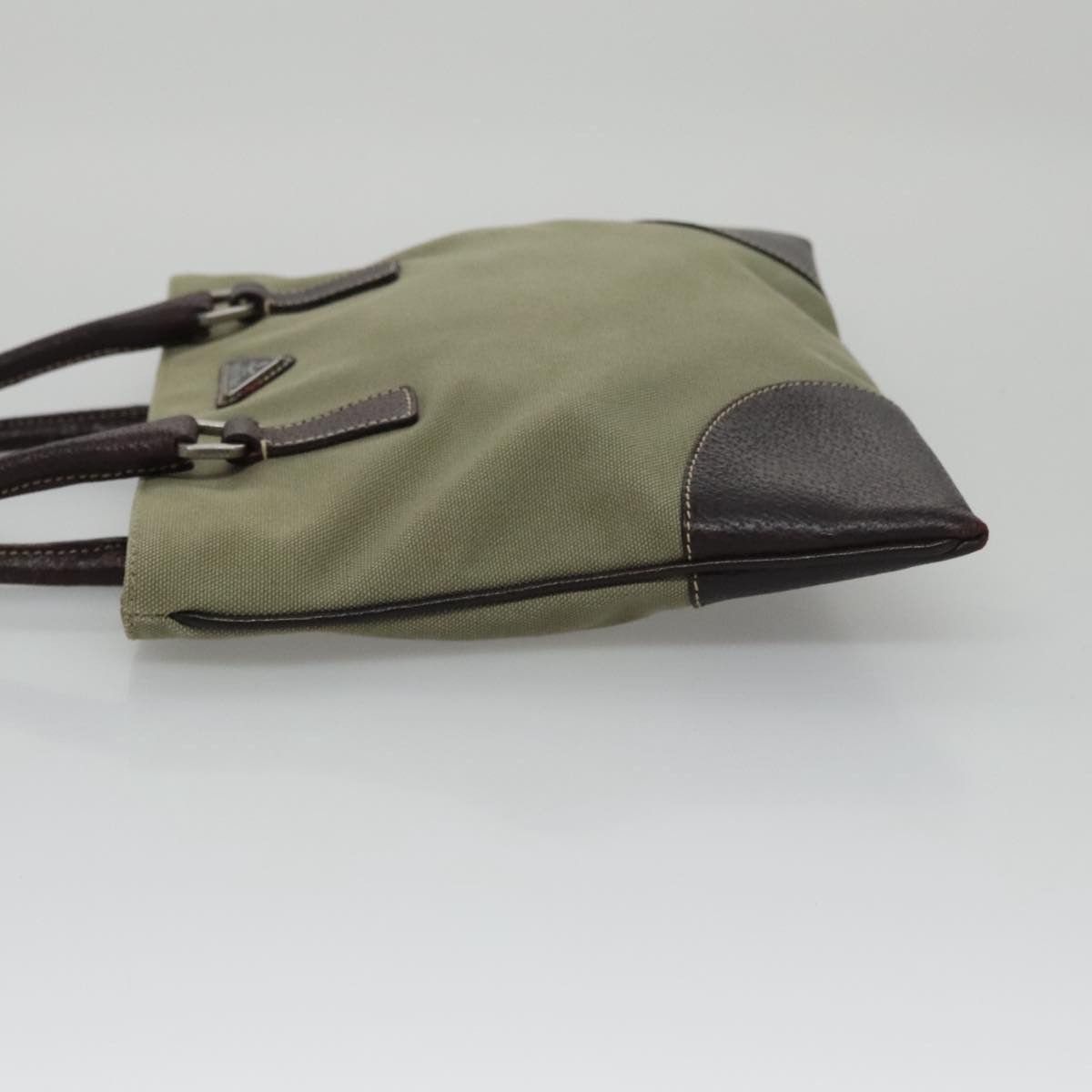 Prada Khaki Canvas Handbag (Pre-Owned) Size ONE SIZE - 3 Thumbnail