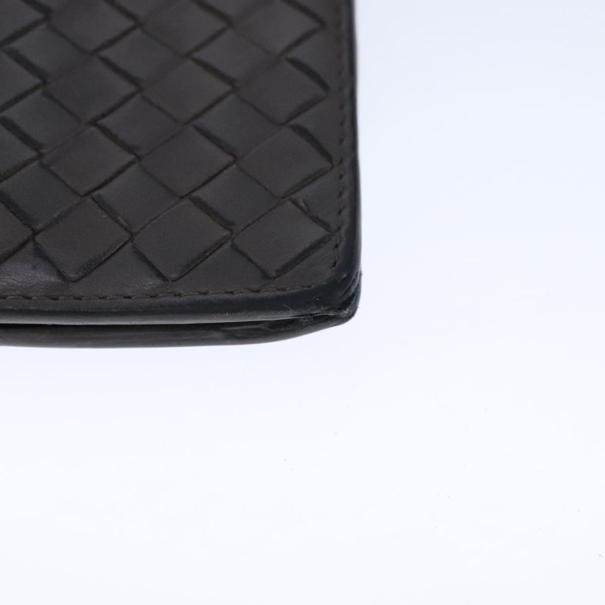 Bottega Veneta Intrecciato Grey Leather Wallet (Pre-Owned) Size ONE SIZE - 7 Thumbnail
