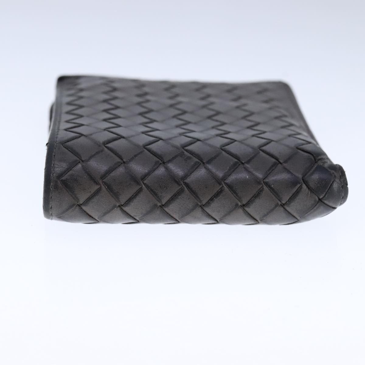 Bottega Veneta Intrecciato Grey Leather Wallet (Pre-Owned) Size ONE SIZE - 4 Thumbnail