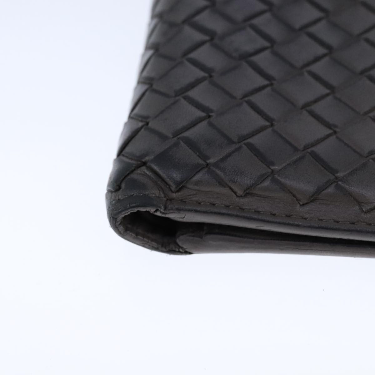 Bottega Veneta Intrecciato Grey Leather Wallet (Pre-Owned) Size ONE SIZE - 5 Thumbnail