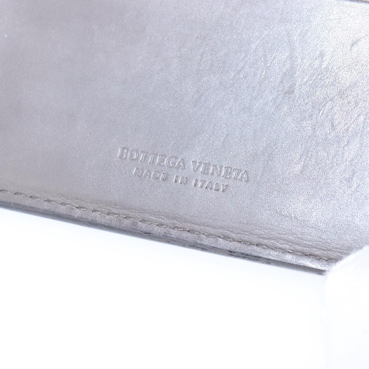 Bottega Veneta Intrecciato Grey Leather Wallet (Pre-Owned) Size ONE SIZE - 11 Thumbnail