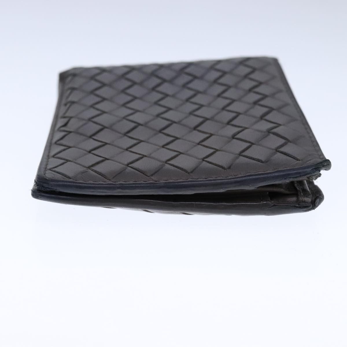 Bottega Veneta Intrecciato Grey Leather Wallet (Pre-Owned) Size ONE SIZE - 3 Thumbnail