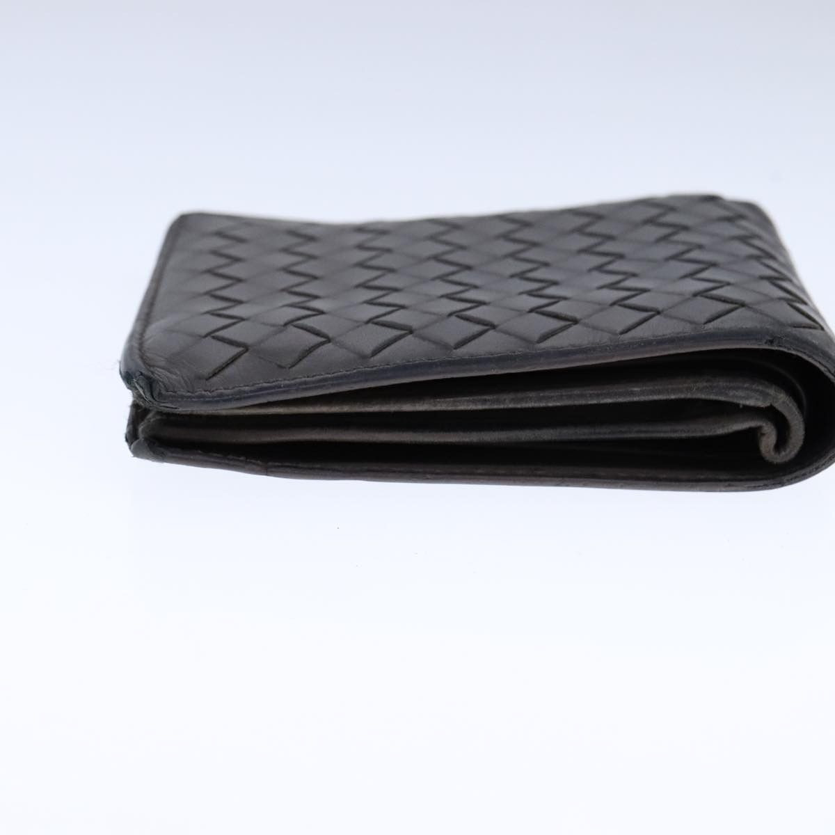 Bottega Veneta Intrecciato Grey Leather Wallet (Pre-Owned) Size ONE SIZE - 13 Thumbnail