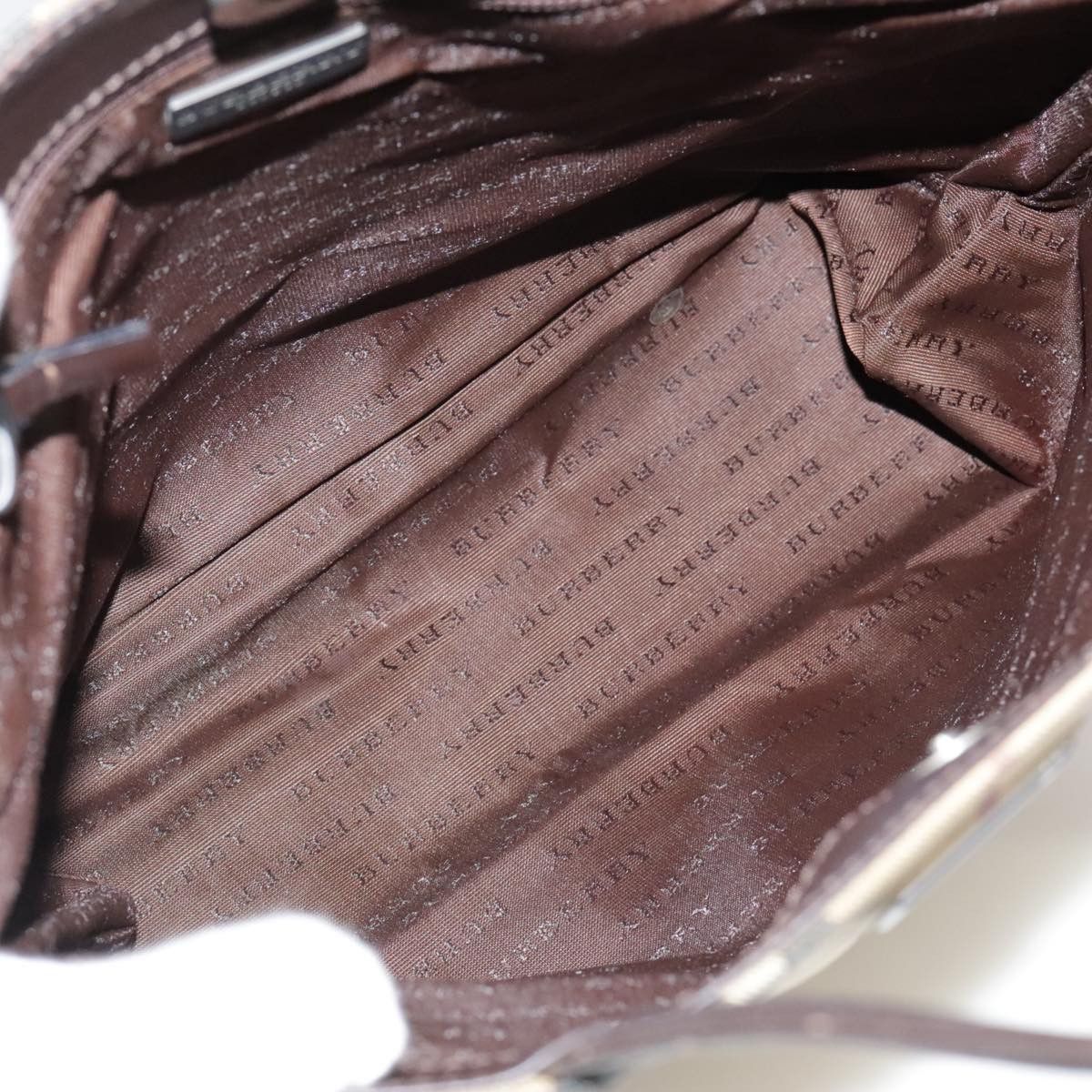 Burberry Nova Check Beige Canvas Handbag (Pre-Owned) Size ONE SIZE - 11 Thumbnail