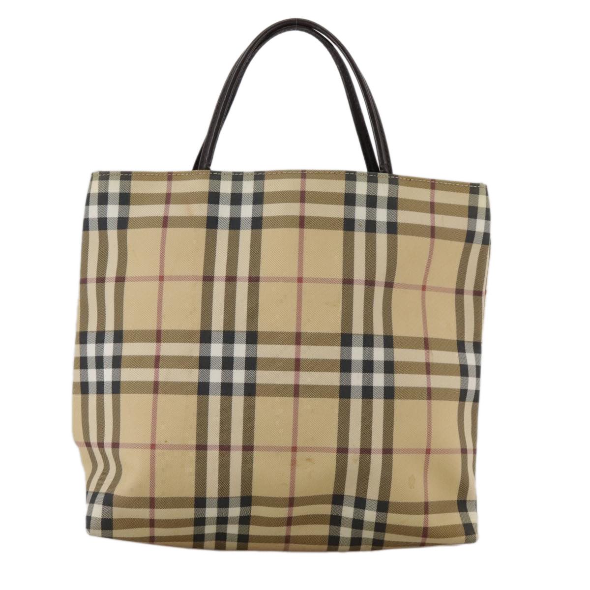 Burberry Nova Check Beige Canvas Handbag (Pre-Owned) Size ONE SIZE - 2 Thumbnail