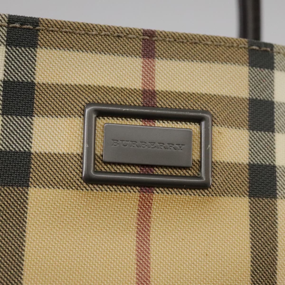 Burberry Nova Check Beige Canvas Handbag (Pre-Owned) Size ONE SIZE - 17 Thumbnail