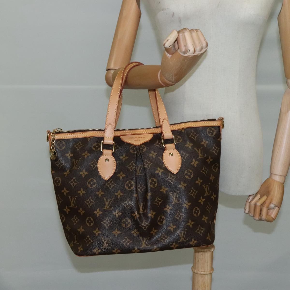 Louis Vuitton Palermo Brown Canvas Tote Bag (Pre-Owned) Size ONE SIZE - 16 Thumbnail