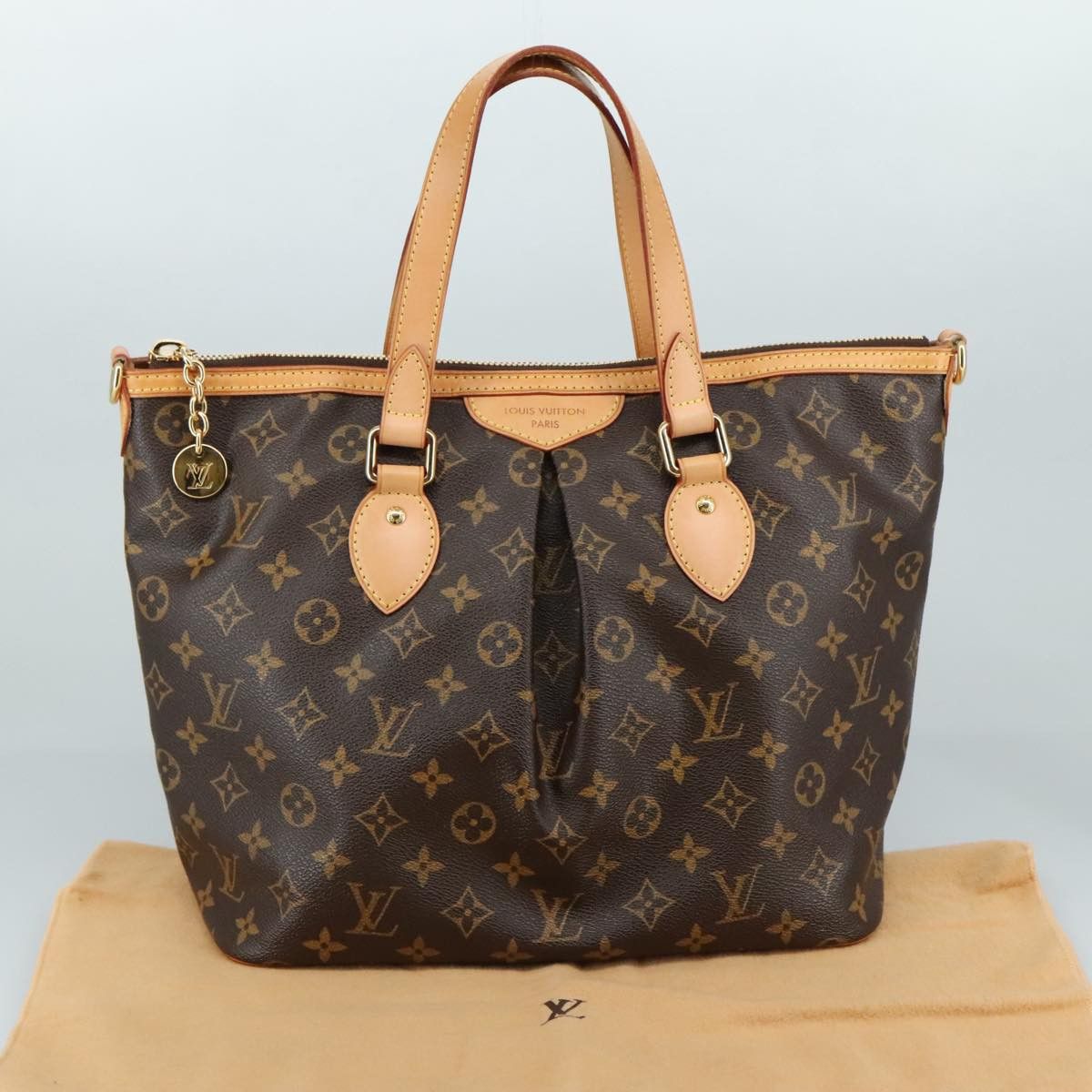 Louis Vuitton Palermo Brown Canvas Tote Bag (Pre-Owned) Size ONE SIZE - 17 Thumbnail