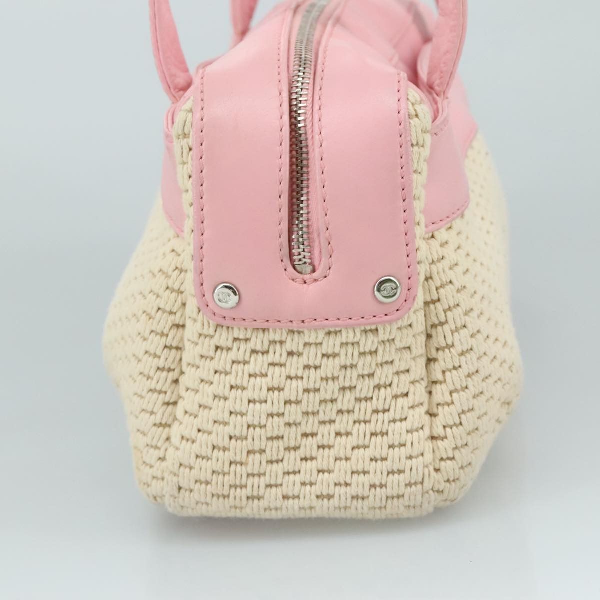 Chanel Beige Cotton Handbag (Pre-Owned) Size ONE SIZE - 16 Thumbnail