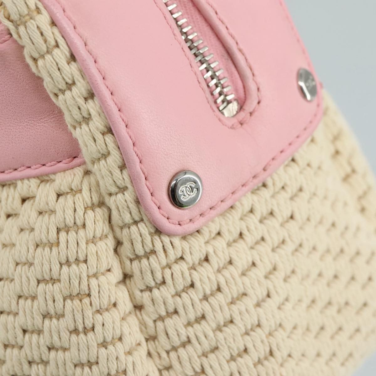 Chanel Beige Cotton Handbag (Pre-Owned) Size ONE SIZE - 20 Thumbnail