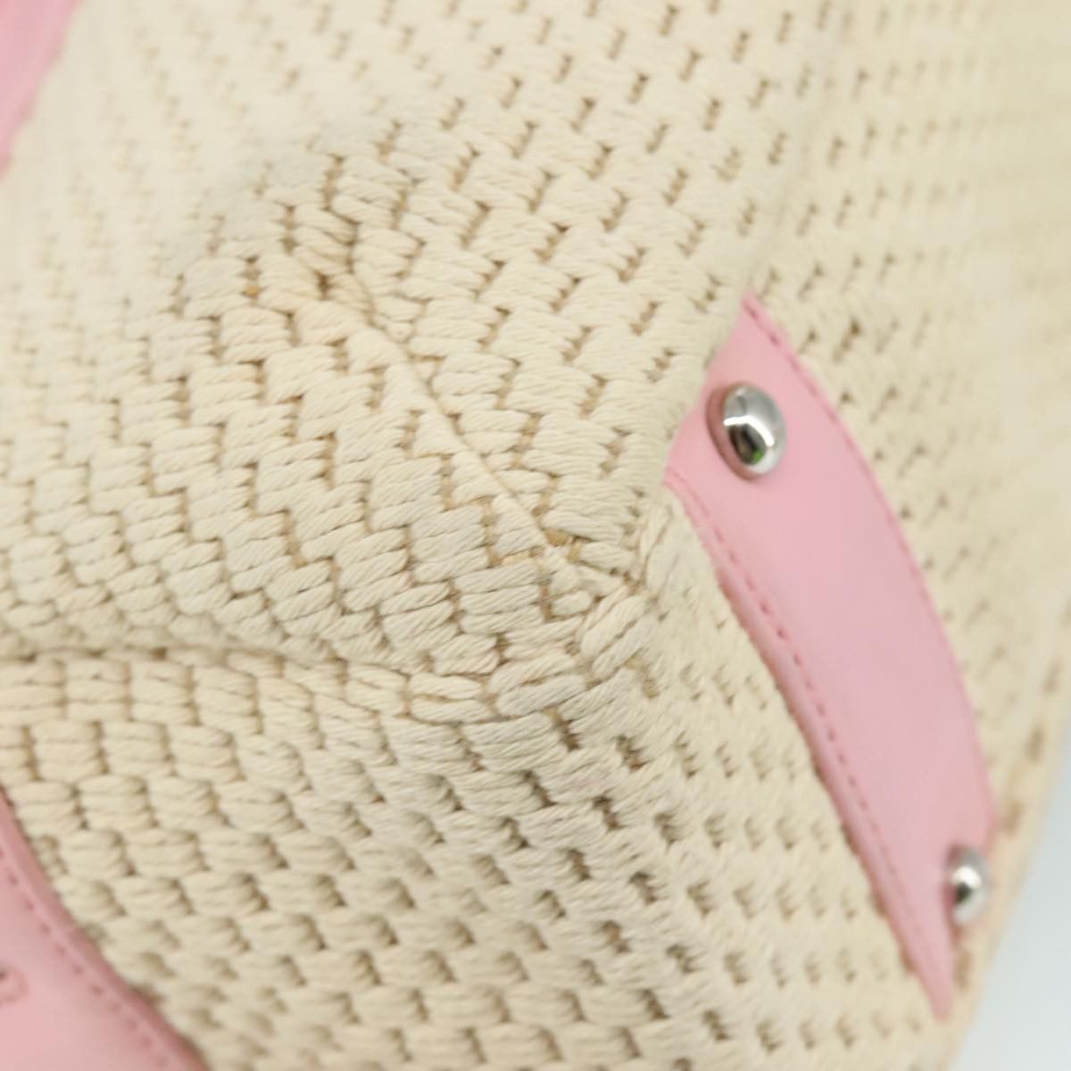 Chanel Beige Cotton Handbag (Pre-Owned) Size ONE SIZE - 19 Thumbnail