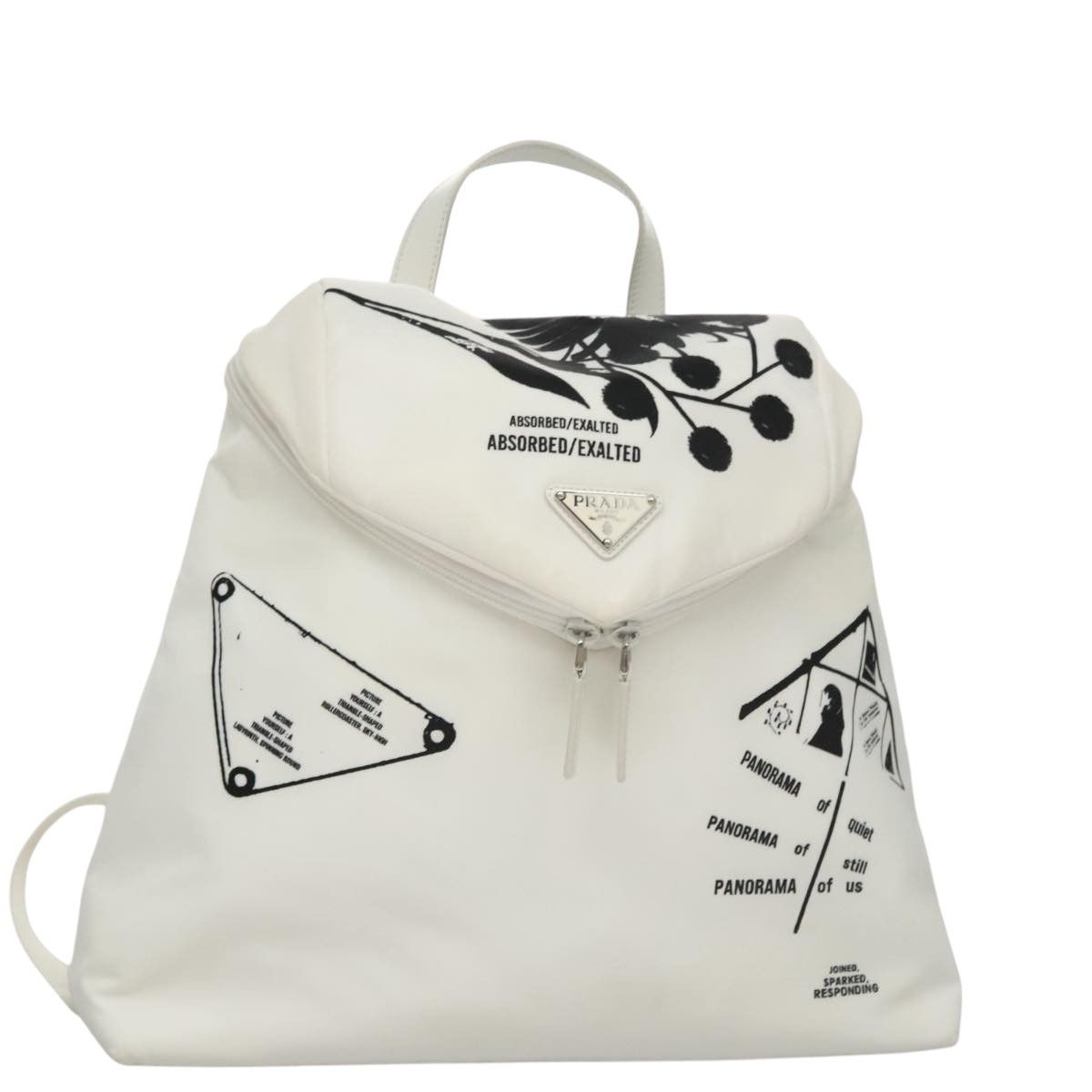 Prada White Leather Backpack Bag (Pre-Owned) Size ONE SIZE - 16 Thumbnail