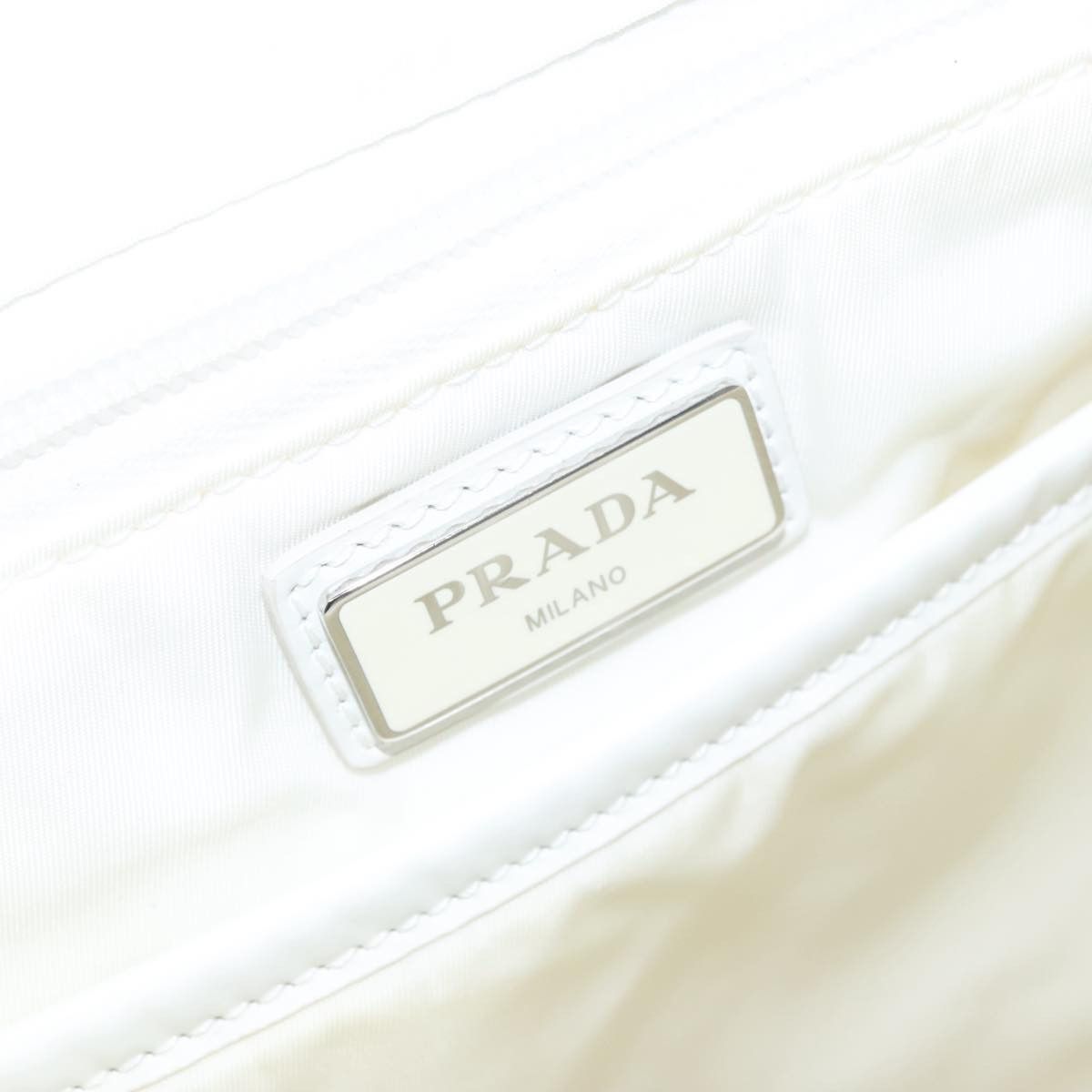 Prada White Leather Backpack Bag (Pre-Owned) Size ONE SIZE - 14 Thumbnail