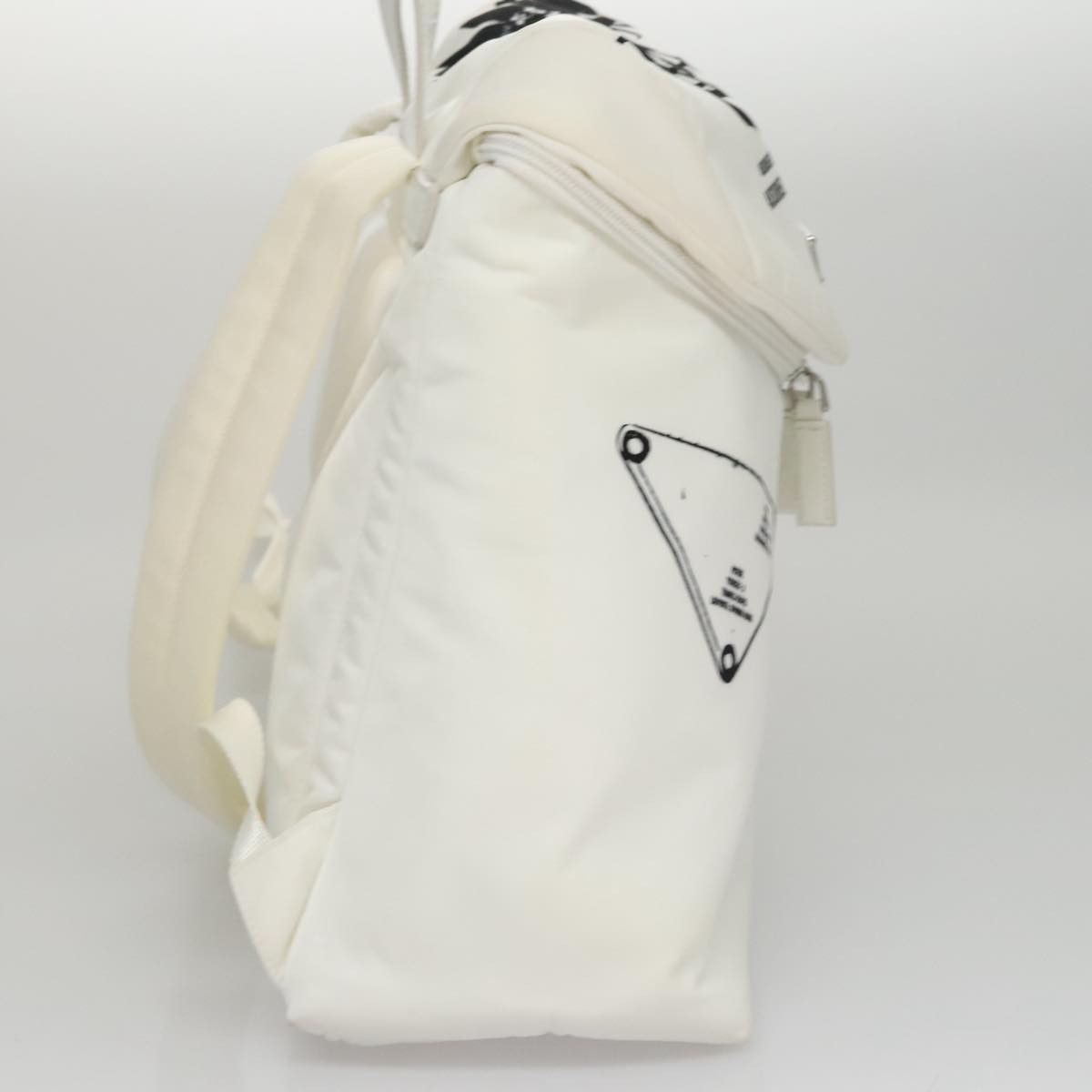 Prada White Leather Backpack Bag (Pre-Owned) Size ONE SIZE - 4 Thumbnail