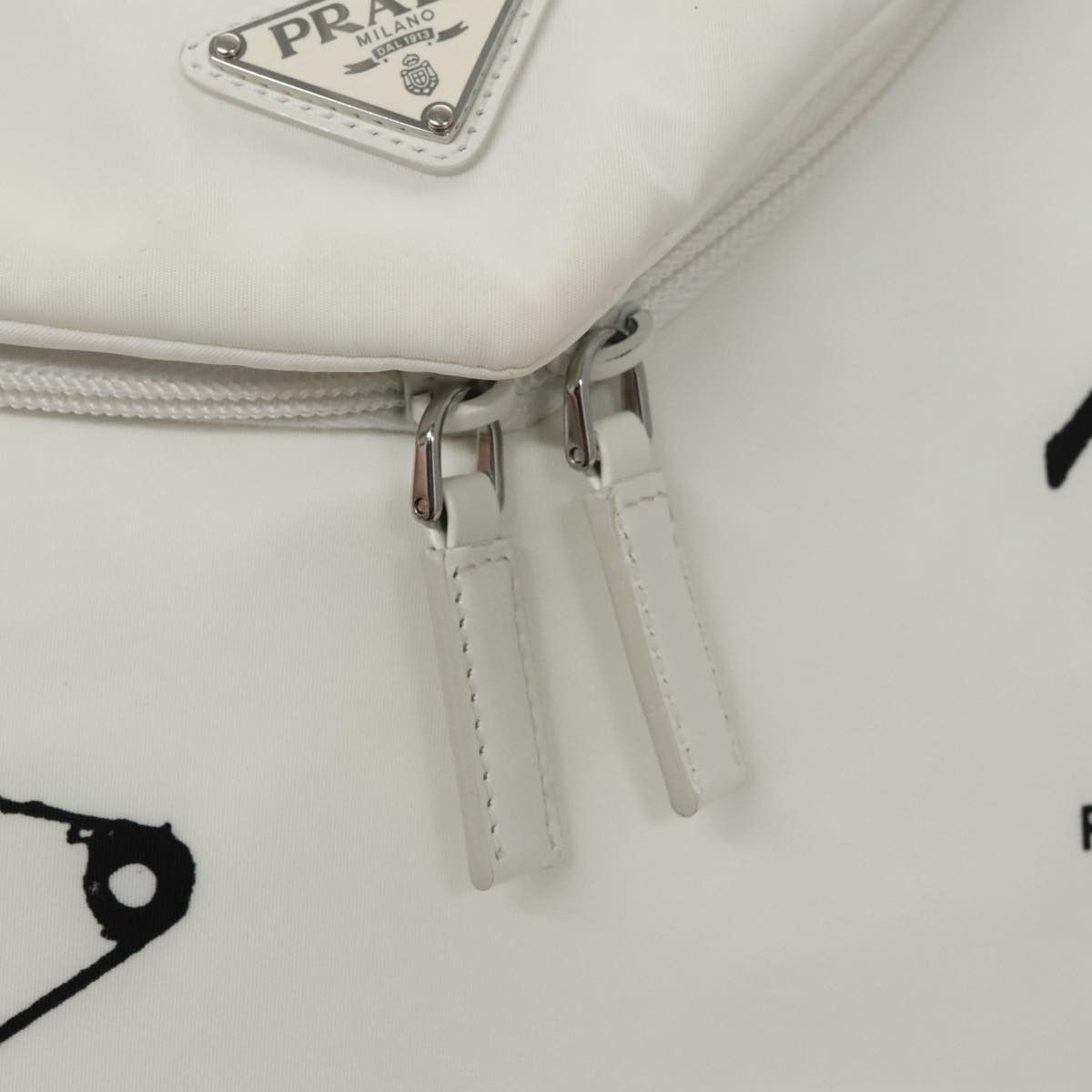 Prada White Leather Backpack Bag (Pre-Owned) Size ONE SIZE - 10 Thumbnail