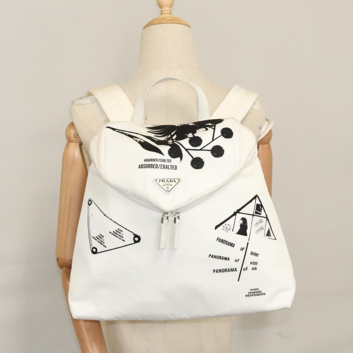 Prada White Leather Backpack Bag (Pre-Owned) Size ONE SIZE - 15 Thumbnail