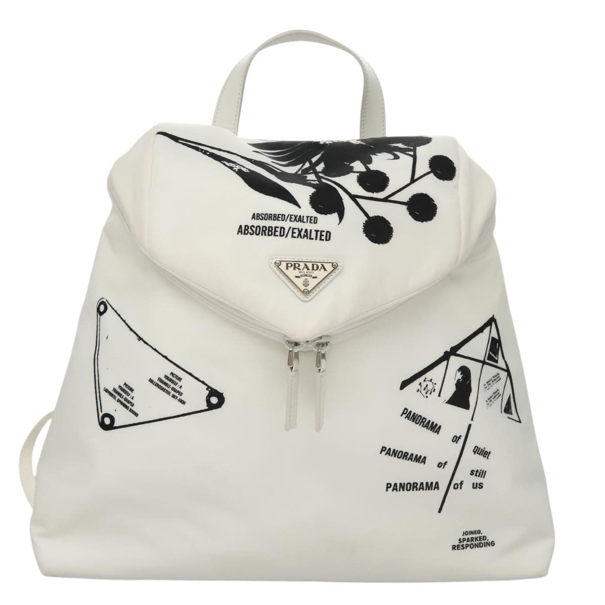 Prada White Leather Backpack Bag (Pre-Owned) Size ONE SIZE - 17 Thumbnail