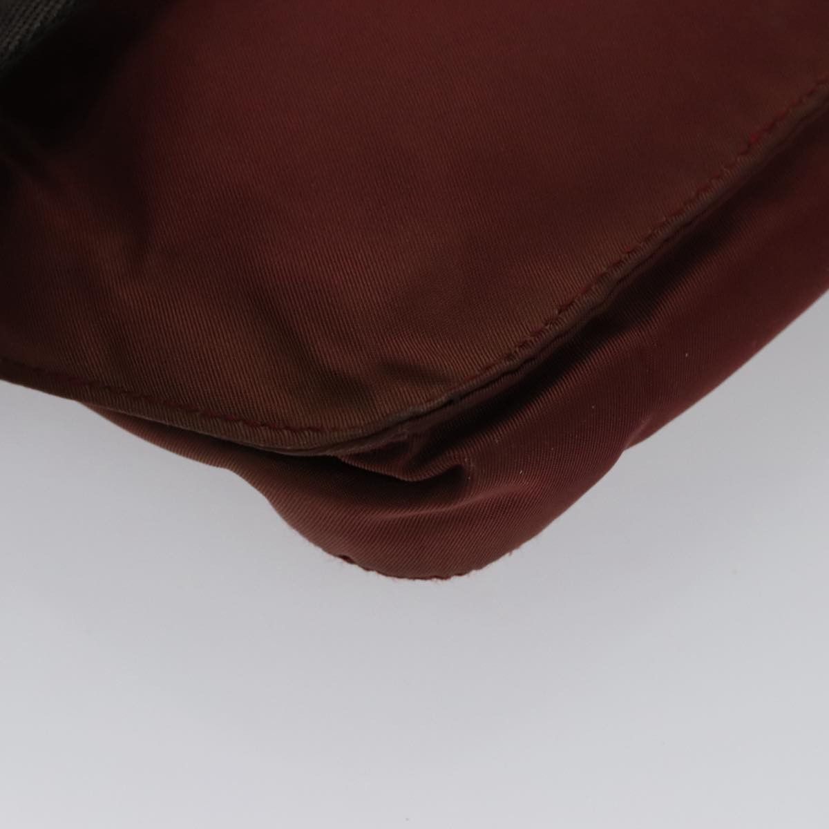 Prada Tessuto Burgundy Synthetic Shoulder Bag (Pre-Owned) Size ONE SIZE - 14 Thumbnail