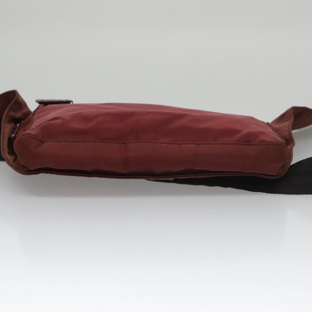 Prada Tessuto Burgundy Synthetic Shoulder Bag (Pre-Owned) Size ONE SIZE - 6 Thumbnail