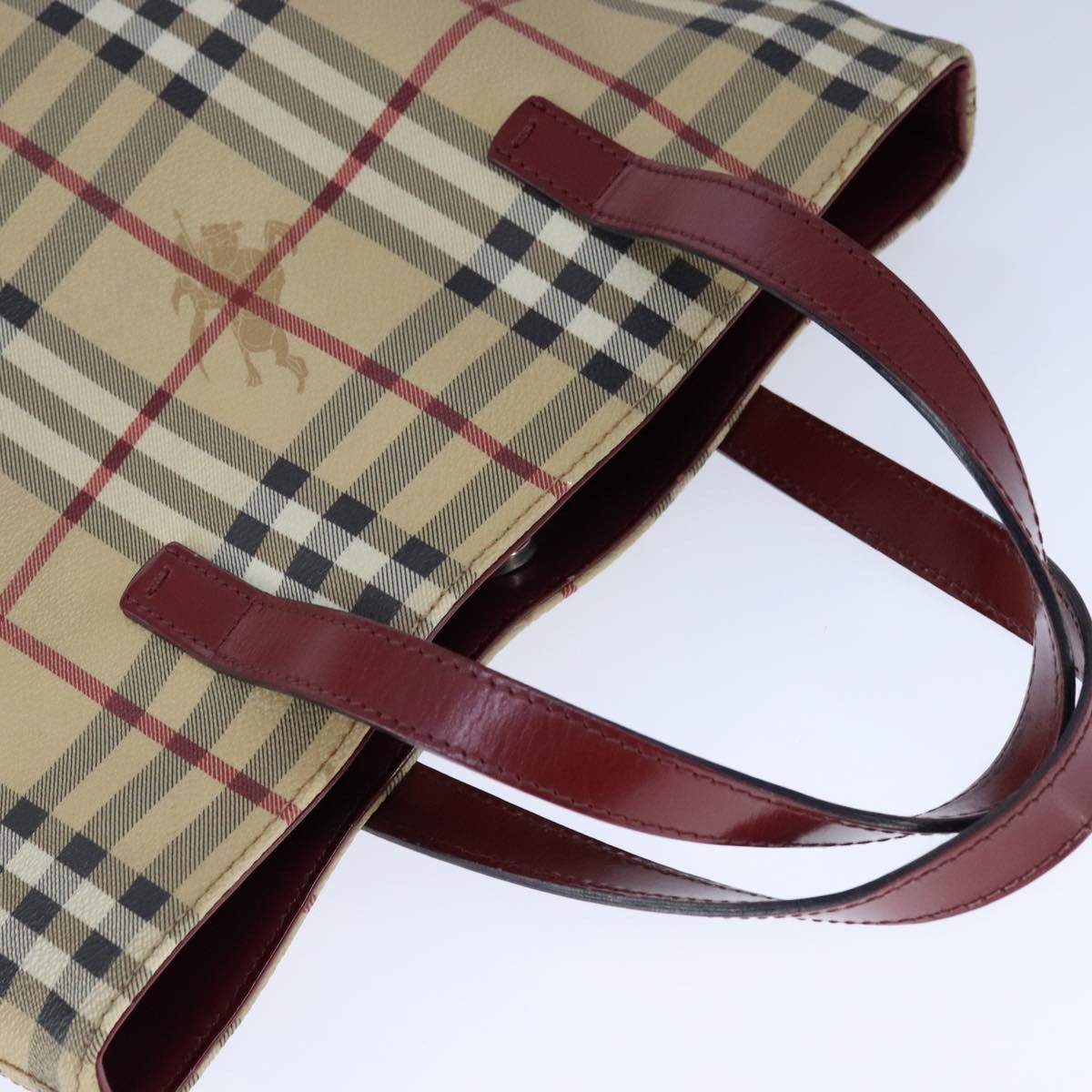 Burberry Nova Check Beige Canvas Tote Bag (Pre-Owned) Size ONE SIZE - 13 Thumbnail