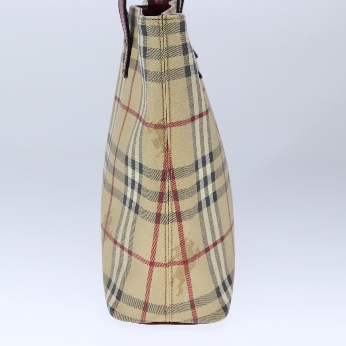 Burberry Nova Check Beige Canvas Tote Bag (Pre-Owned) Size ONE SIZE - 4 Thumbnail