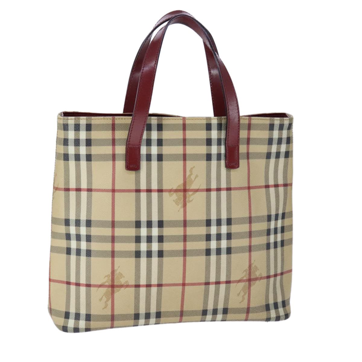 Burberry Nova Check Beige Canvas Tote Bag (Pre-Owned) Size ONE SIZE - 14 Thumbnail