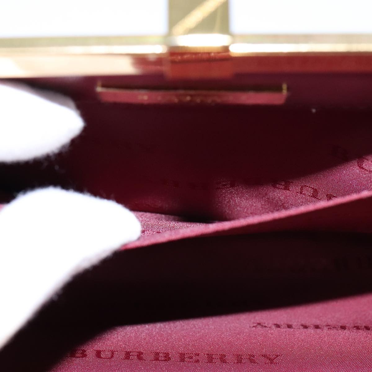 Burberry Burgundy Leather Shoulder Bag (Pre-Owned) Size ONE SIZE - 14 Thumbnail