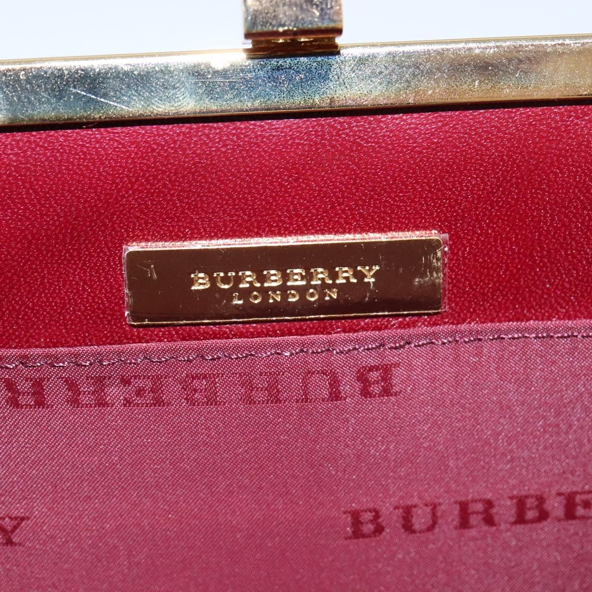 Burberry Burgundy Leather Shoulder Bag (Pre-Owned) Size ONE SIZE - 8 Thumbnail