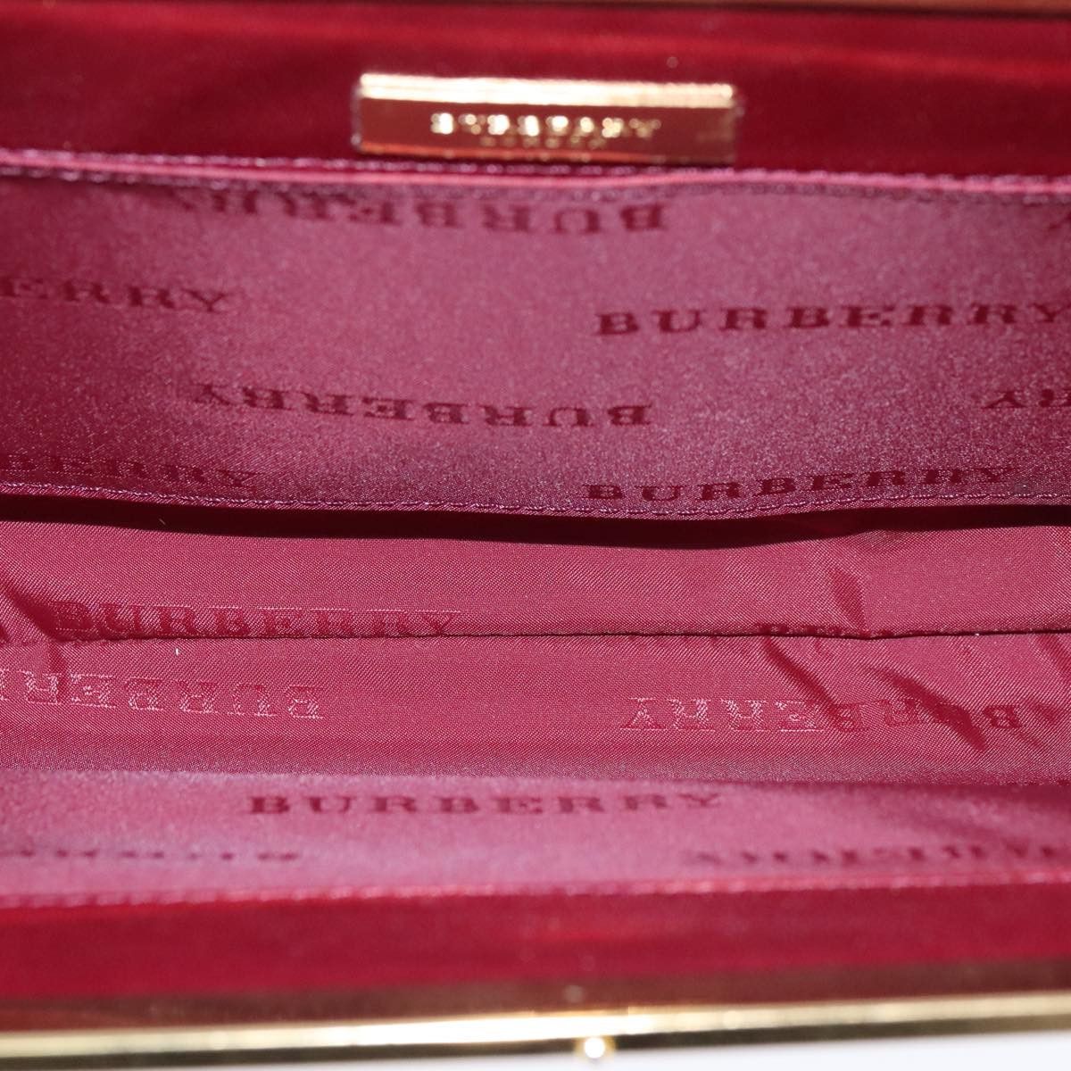 Burberry Burgundy Leather Shoulder Bag (Pre-Owned) Size ONE SIZE - 7 Thumbnail