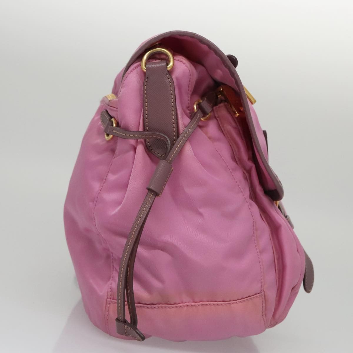 Prada Tessuto Pink Synthetic Shoulder Bag (Pre-Owned) Size ONE SIZE - 15 Thumbnail