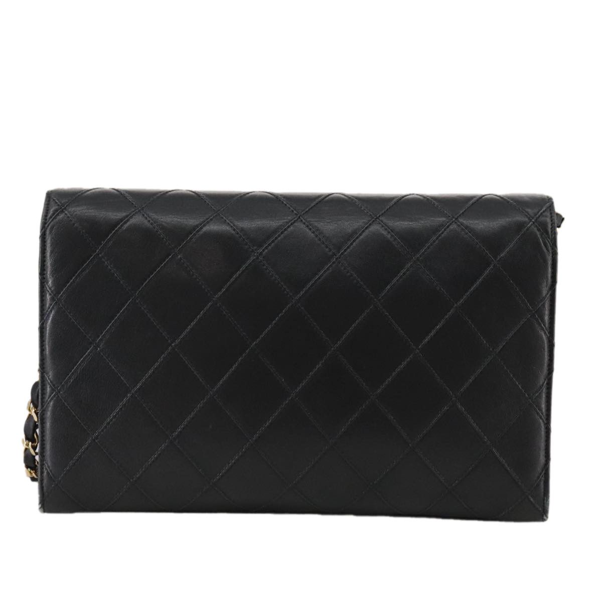 Chanel Single Flap Black Leather Shoulder Bag (Pre-Owned) Size ONE SIZE - 2 Thumbnail