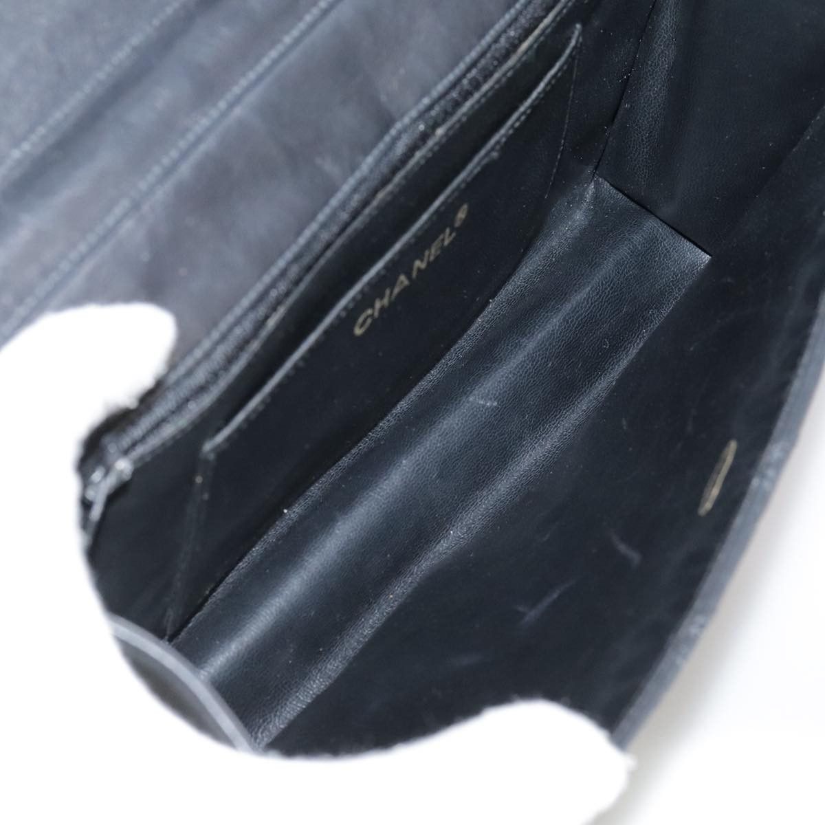 Chanel Single Flap Black Leather Shoulder Bag (Pre-Owned) Size ONE SIZE - 12 Thumbnail