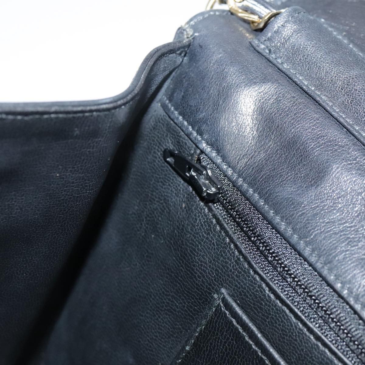 Chanel Single Flap Black Leather Shoulder Bag (Pre-Owned) Size ONE SIZE - 11 Thumbnail