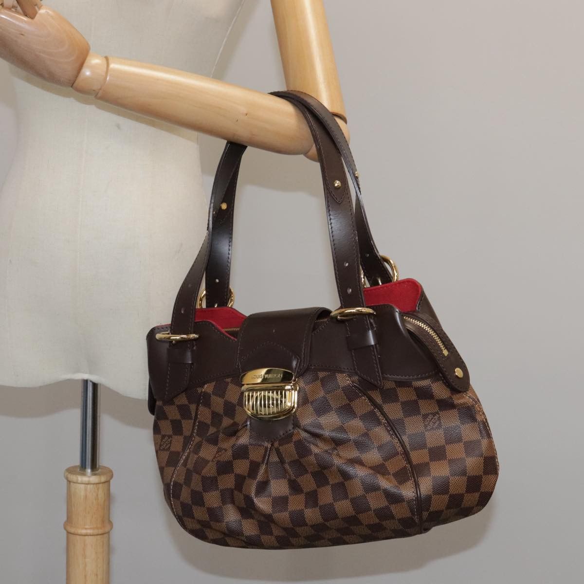 Louis Vuitton Sistina Brown Canvas Tote Bag (Pre-Owned) Size ONE SIZE - 16 Thumbnail