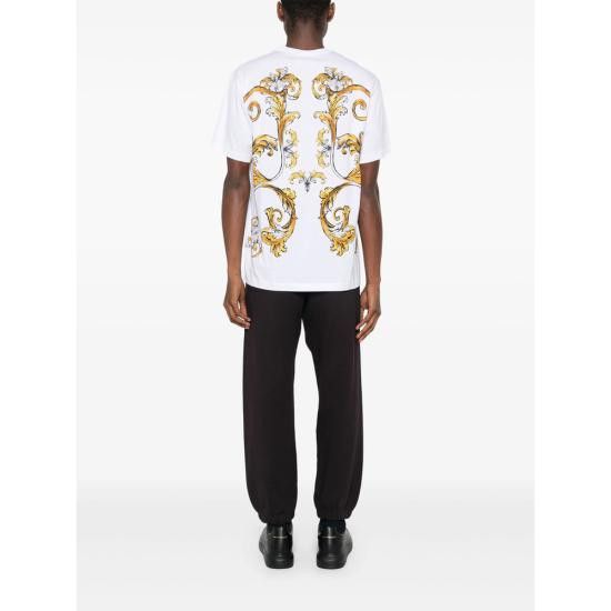 Versace VERSACE Men T-Shirts 78GAH6RB JS462 G03 WHITE Size US XL / EU 56 / 4 - 4 Thumbnail