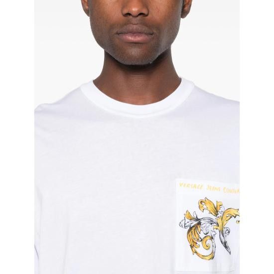 Versace VERSACE Men T-Shirts 78GAH6RB JS462 G03 WHITE Size US XXL / EU 58 / 5 - 3 Thumbnail