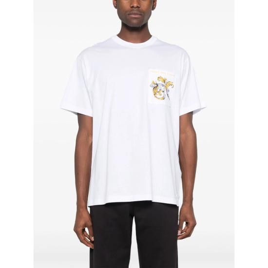 Versace VERSACE Men T-Shirts 78GAH6RB JS462 G03 WHITE Size US XXL / EU 58 / 5 - 2 Thumbnail