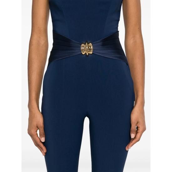 Elisabetta Franchi ELISABETTA FRANCHI Women Jumpsuits TU03951E2 DC8 BLUE Size 30" / US 8 / IT 44 - 2 Thumbnail