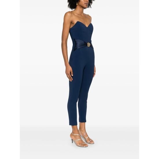 Elisabetta Franchi ELISABETTA FRANCHI Women Jumpsuits TU03951E2 DC8 BLUE Size 32" / US 10 / IT 46 - 3 Thumbnail