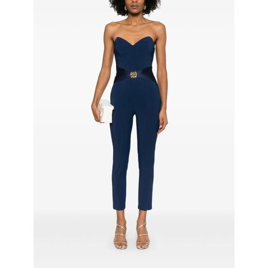 Elisabetta Franchi ELISABETTA FRANCHI Women Jumpsuits TU03951E2 DC8 BLUE Size 32" / US 10 / IT 46 - 5 Thumbnail