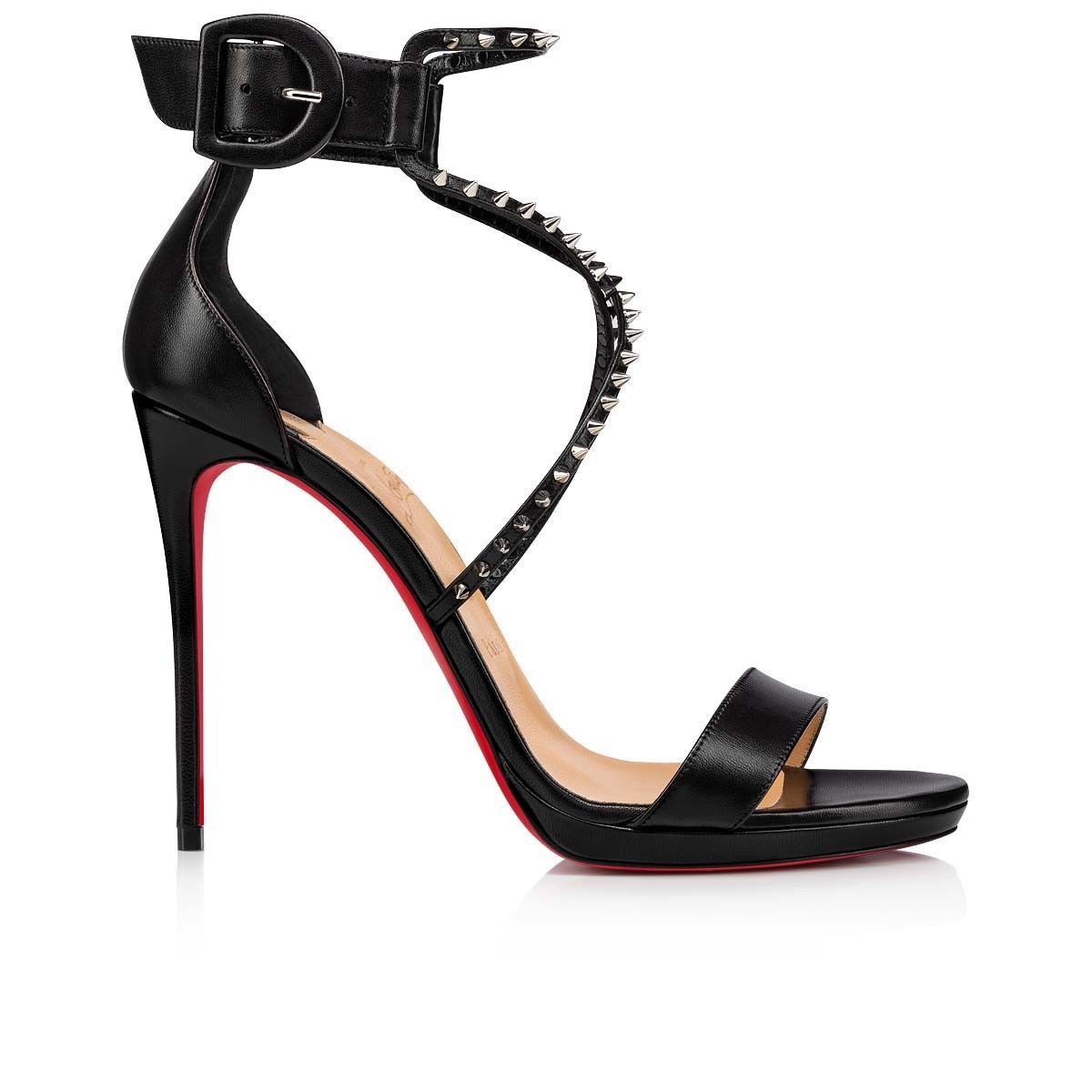 Christian Louboutin Choca Lux Black Size US 7 / IT 37 - 2 Thumbnail