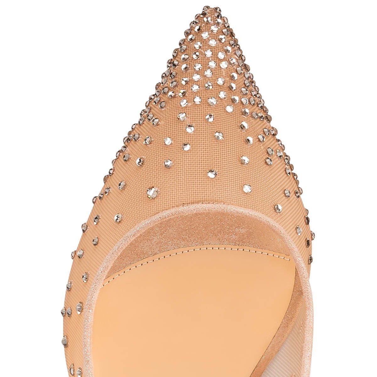 Christian Louboutin Follies Strass 85mm Beige Size US 5 / IT 35 - 4 Thumbnail